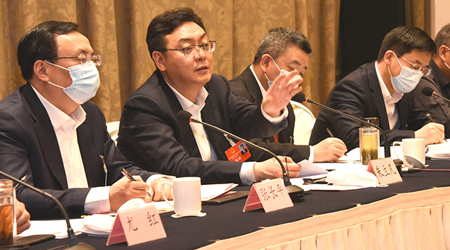 市长朱立凡参加姜堰、靖江代表团审议